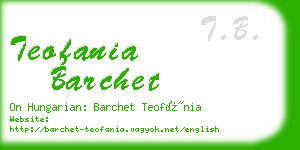 teofania barchet business card